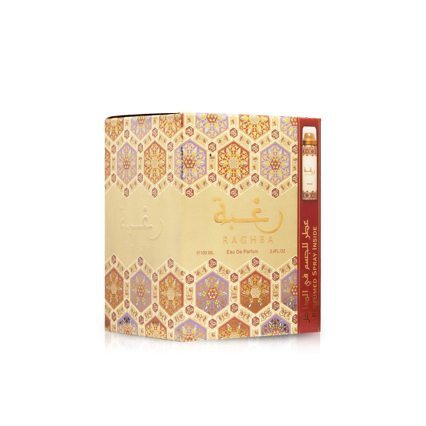 Lattafa Raghba - Edp Sp 3.4 oz - Deodorant 1.7 oz (3pcs)