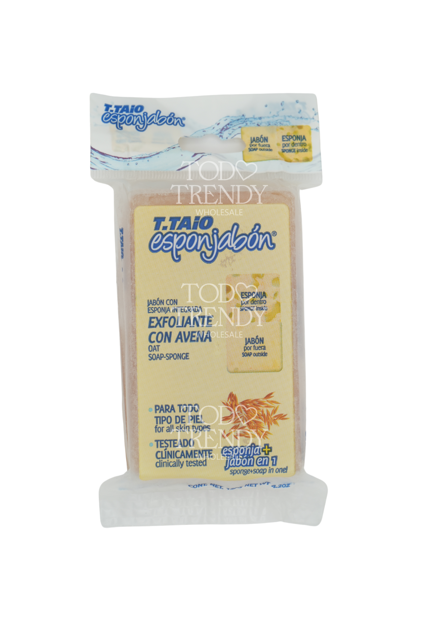 Esponjabon exfoliante con avena (3PC)