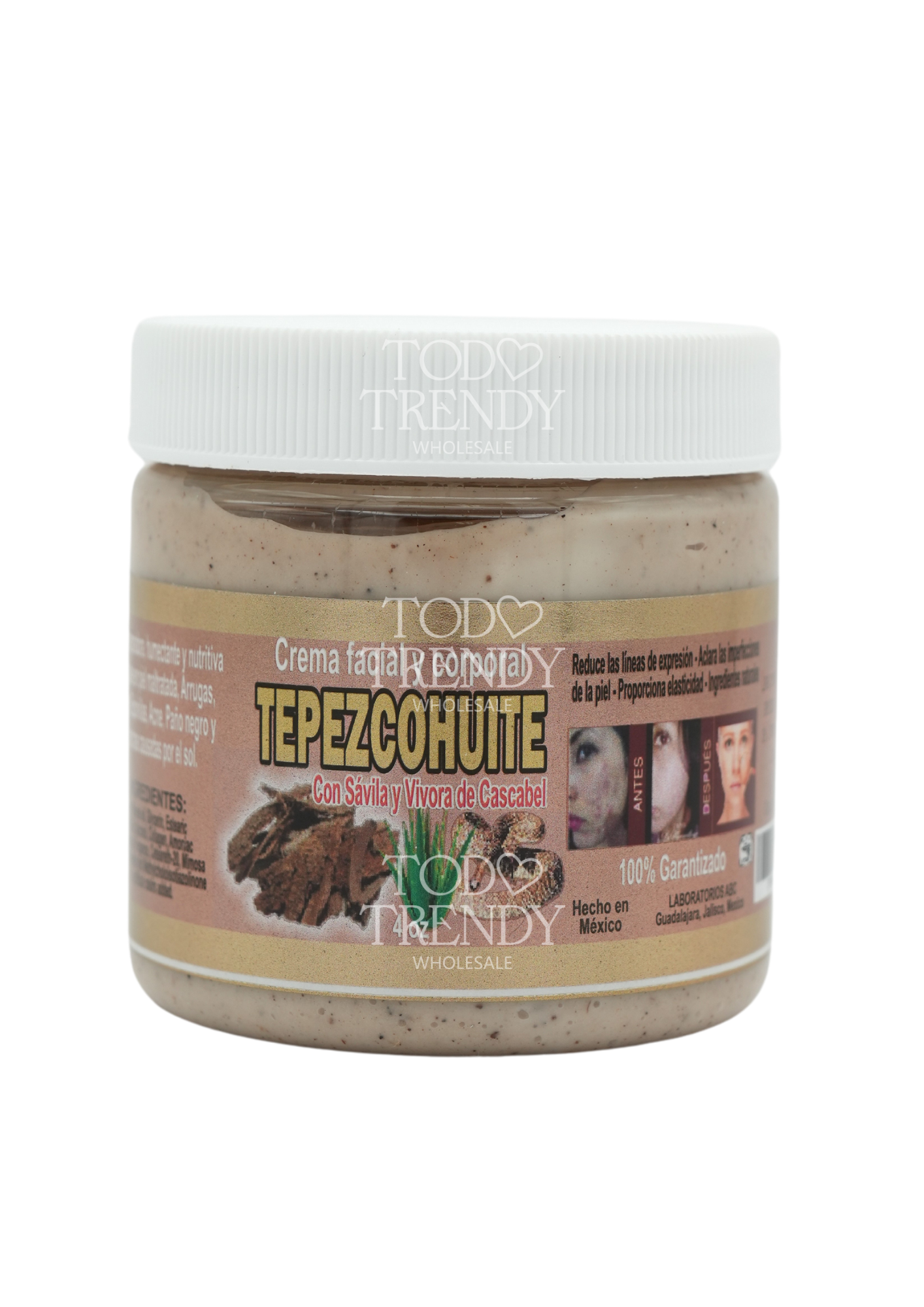 Crema facial y corporal Tepezcohuite