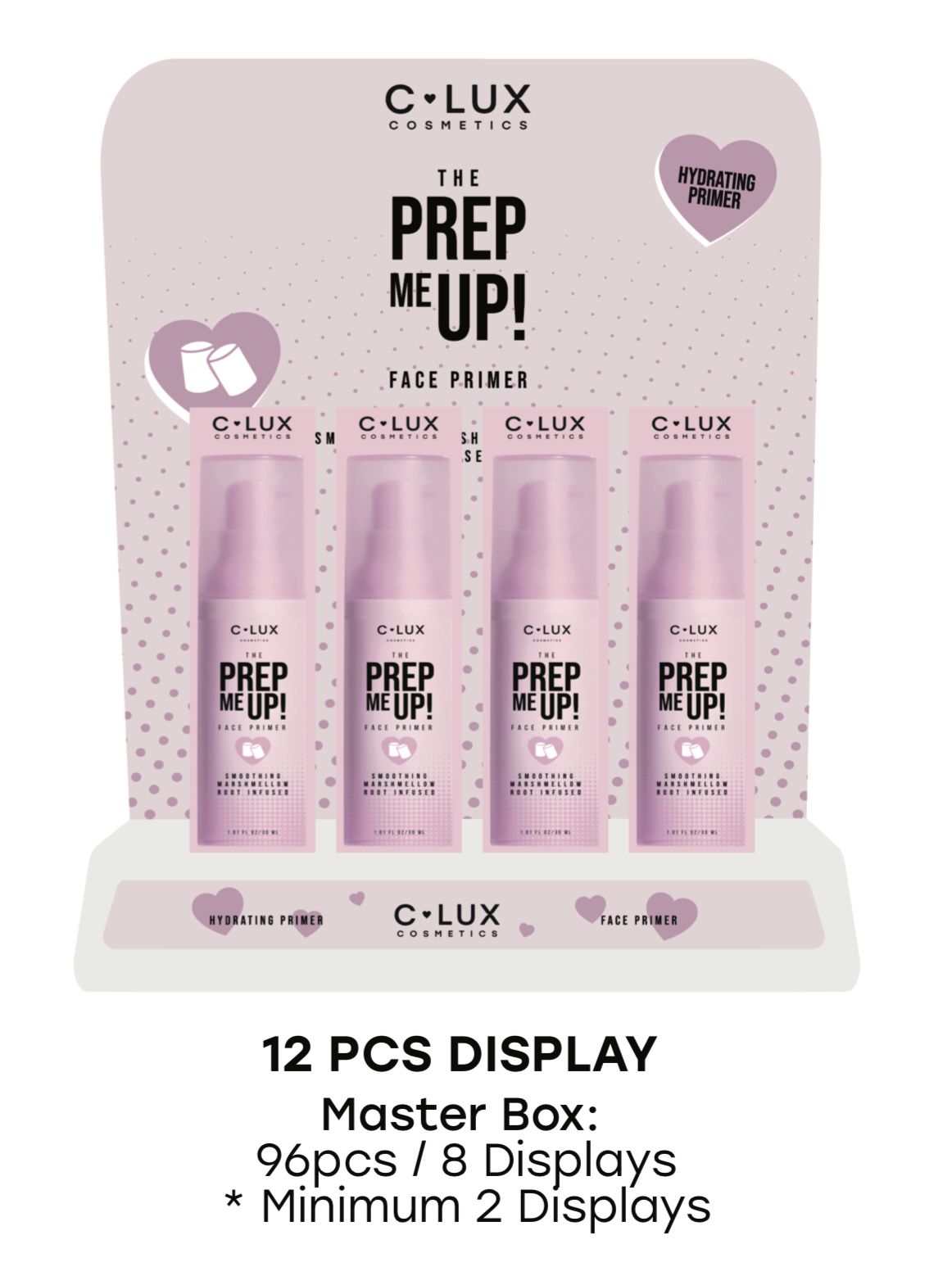 C LUX The Prep Me Up Primer Display 24 PCS