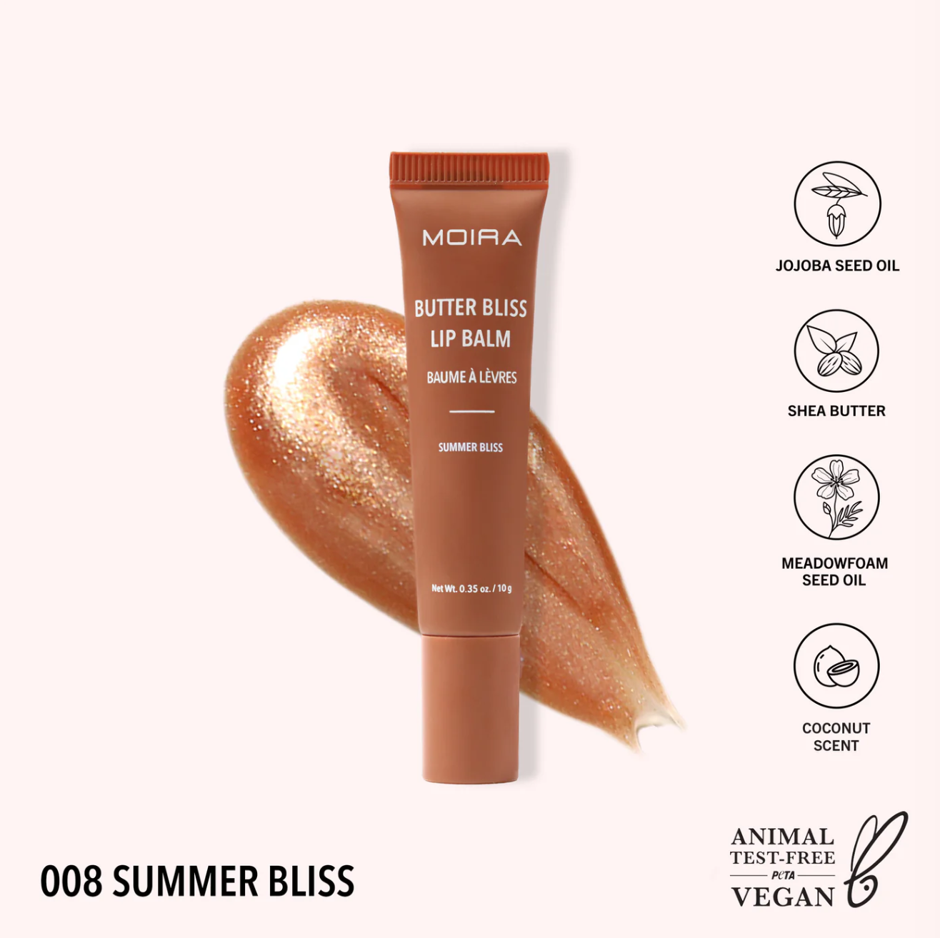 MOIRA - Butter Bliss Lip Balm (3 PCS)