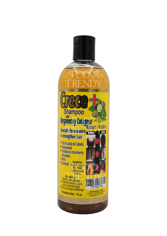 Shampoo Crece con bergamota y colageno (3PC)