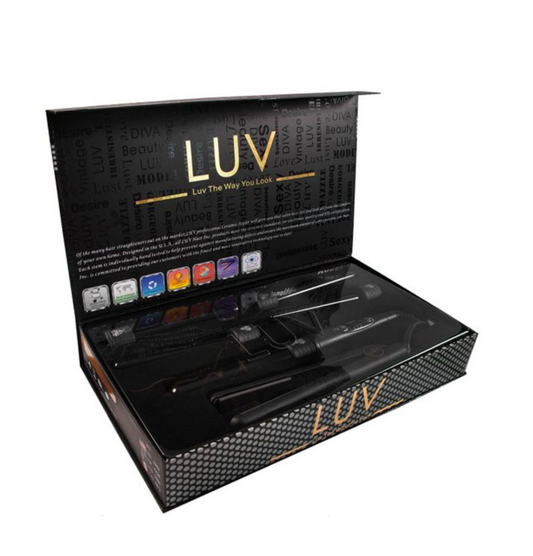 LUV Dazzling - Vintage Black curler and straightener (3PC)