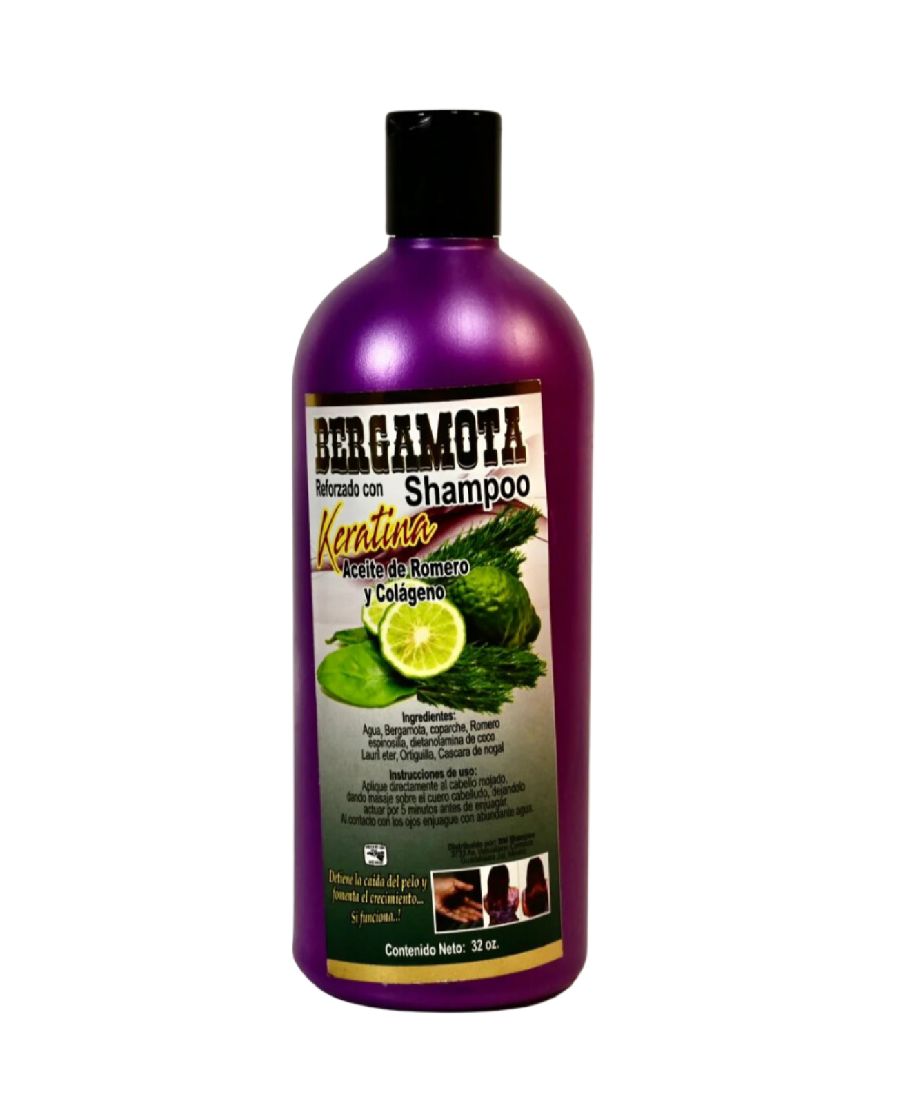 Shampoo Bergamota reforzado con keratina (3PC)