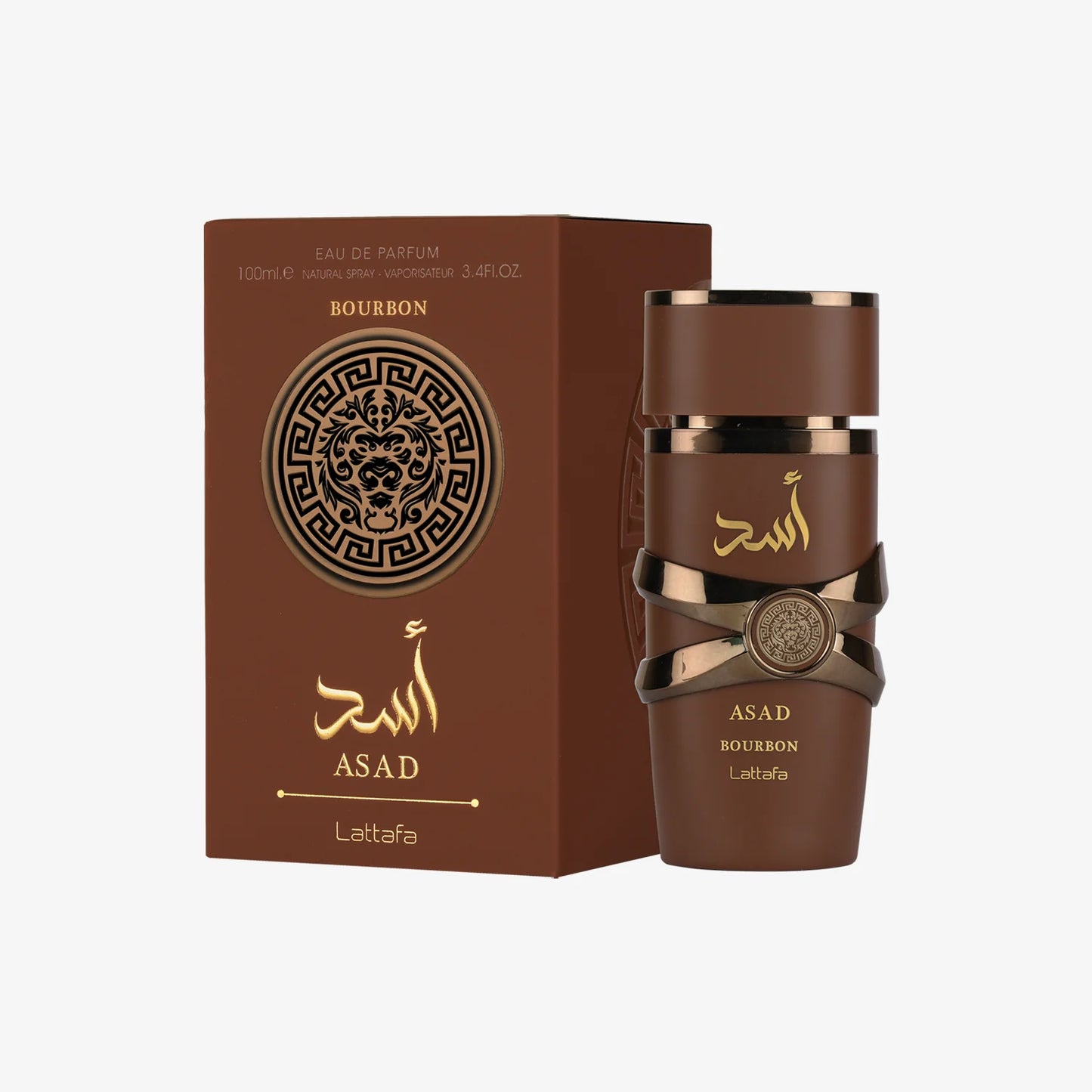Lattafa Asad Bourbon 3.4 oz EDP Sp (3pcs)