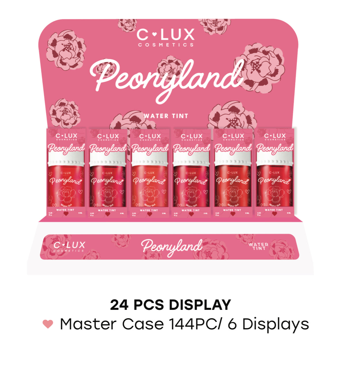 C LUX Peonyland Water Tint Display 24 PCS