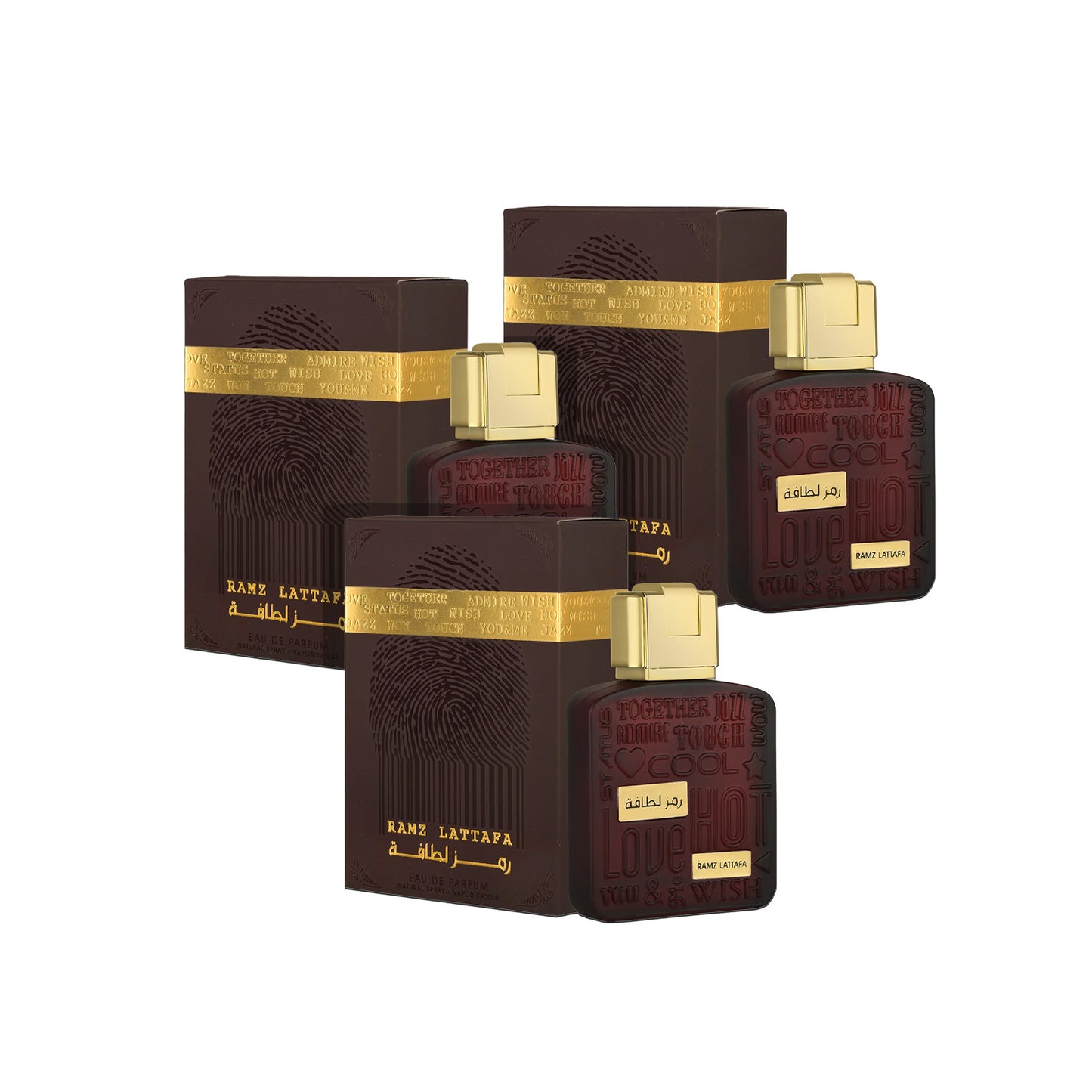 Lattafa Ramz Gold - Eau de Parfum Sp 3.4 oz (3pcs)