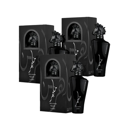 Lattafa Maahir Black Edition  - Eau De Parfum Sp 3.4 oz (3pcs)