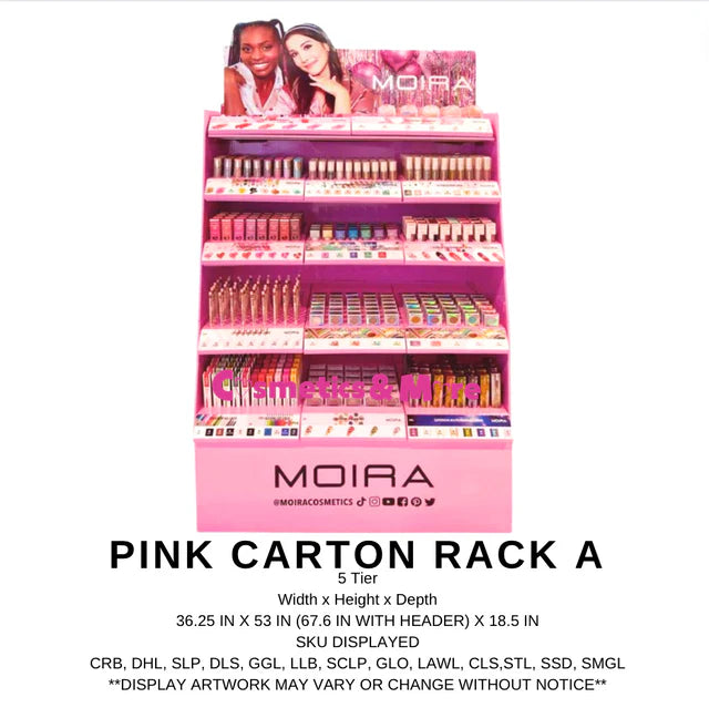MOIRA - Pink Carton Rack A
