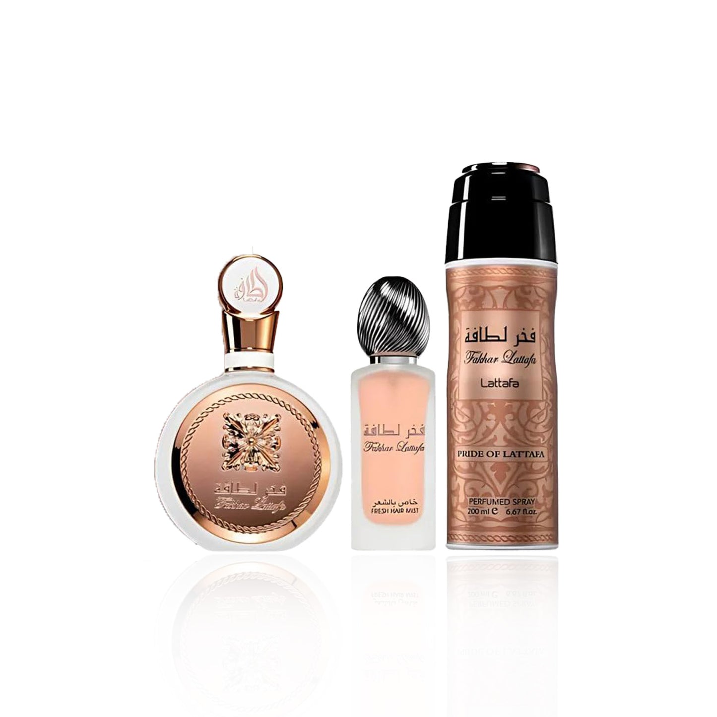 SET Lattafa Fakhar Women 3 Piece  (3 Sets)