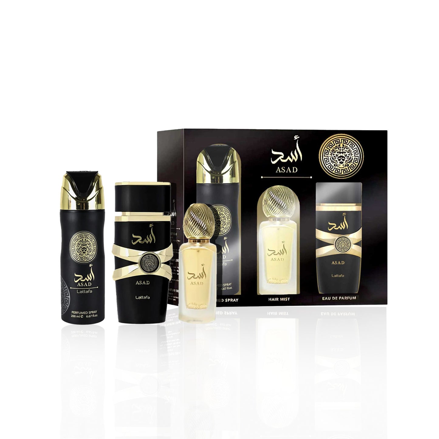 SET 3 PCS Lattafa Asad (3 Sets)