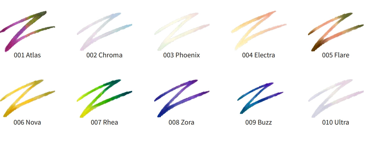 MOIRA DISPLAY SUPER NOVA MULTICHROME GEL LINER 60PCS, 10 TESTER