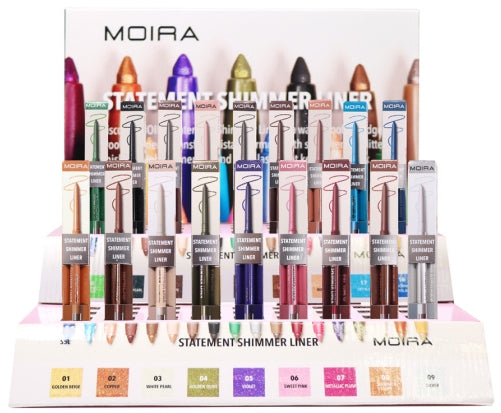 MOIRA - DISPLAY Statement Shimmer Liner 108 PCS + 18 TESTER