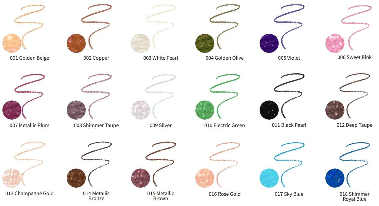 MOIRA - DISPLAY Statement Shimmer Liner 108 PCS + 18 TESTER