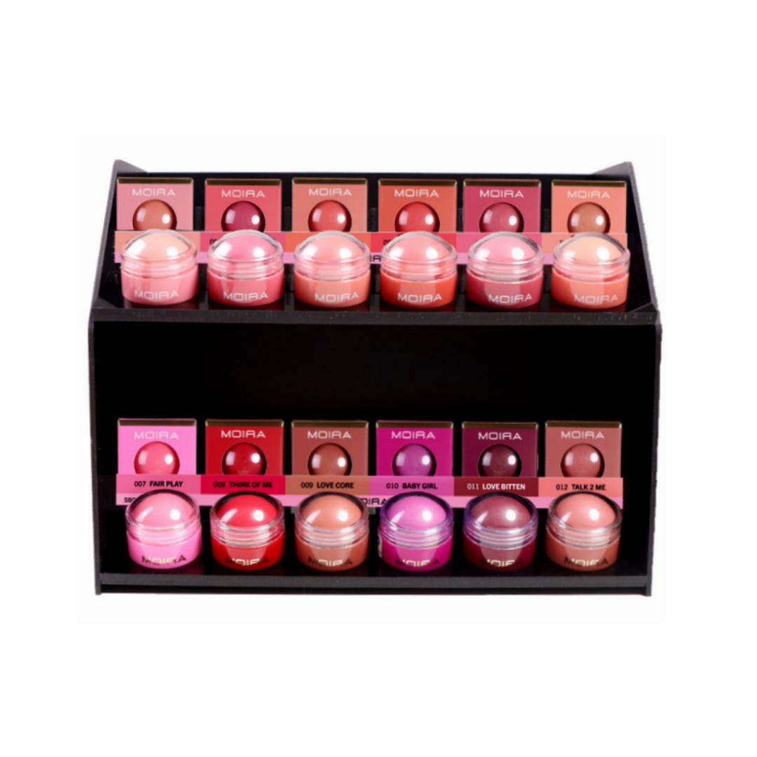 MOIRA - DISPLAY Soft Blush Balm 12 TONE + 6PC PER EACH TONE + 1PC TESTER HALF OF THE PRICE