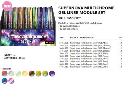 MOIRA - Supernova Multichrome Gel Liner (3PCS)