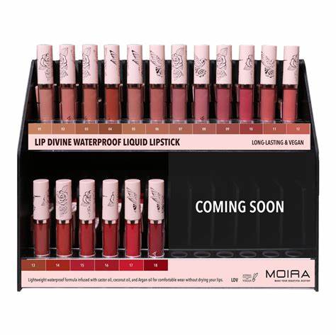 MOIRA - DISPLAY Lip Divine Liquid Lipstick 144 PCS + 24 TESTER