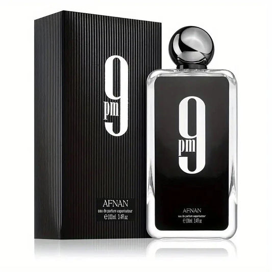 Afnan 9 PM Black - Eau De Parfum 3.4 oz (3 PCS)